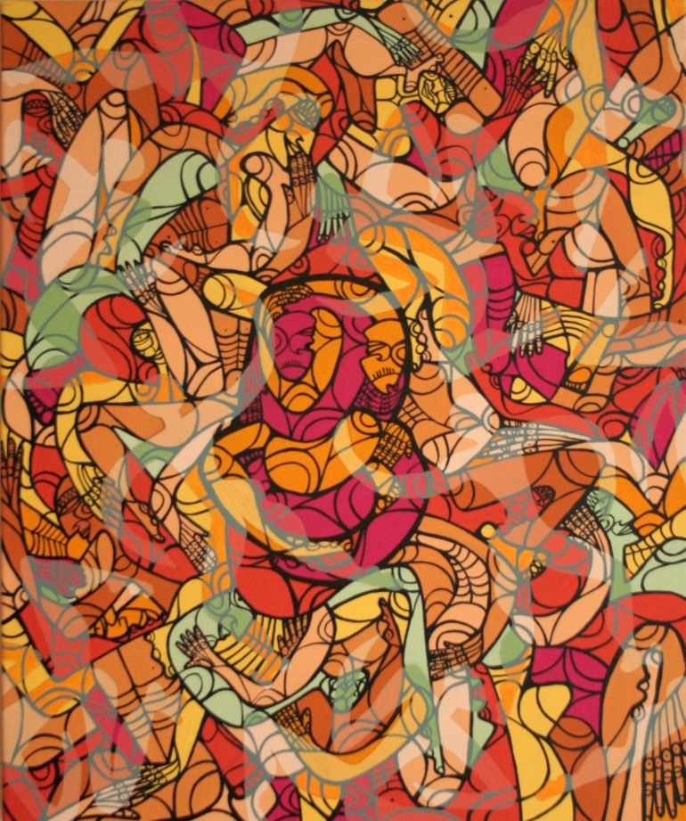 “EFETEMES” Acrílico sobre tela.  50 x 70 cm. 2010